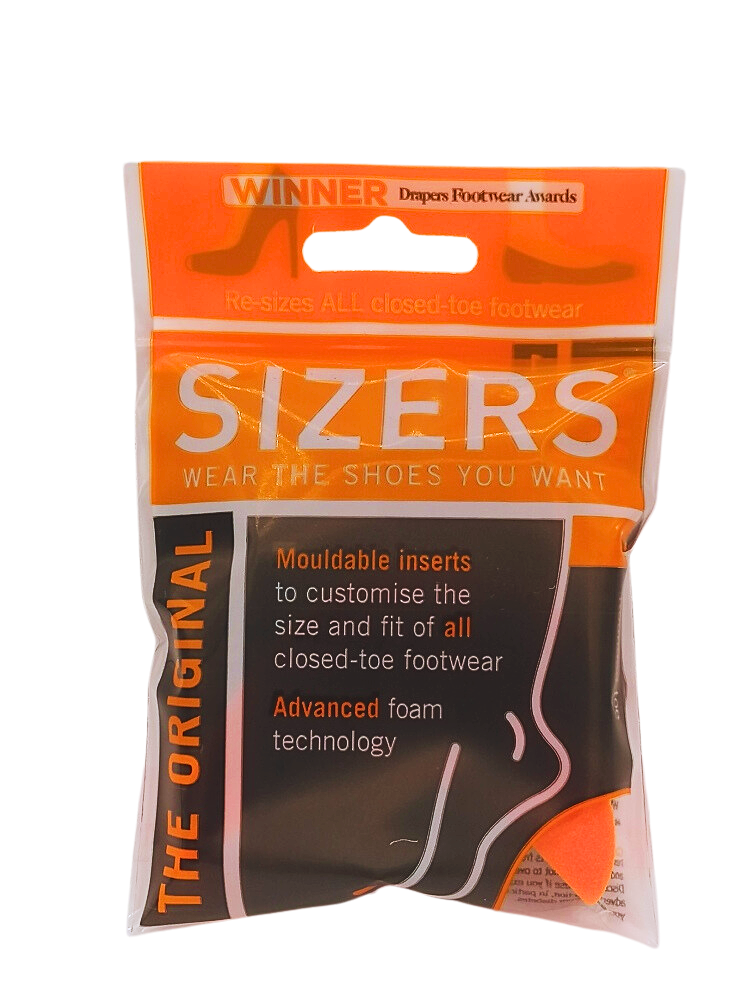 Round-Toe Shoe Sizing Inserts (1 Sizers (Orange))