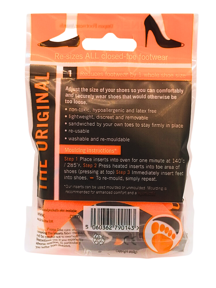 Pointed Shoe Sizing Inserts (1 Sizers (Orange))