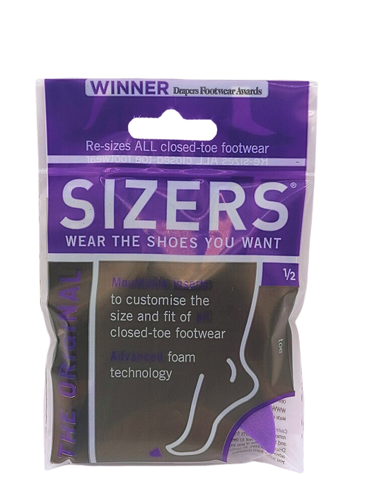 Pointed Shoe Sizing Inserts (1/2 Sizers (Purple))