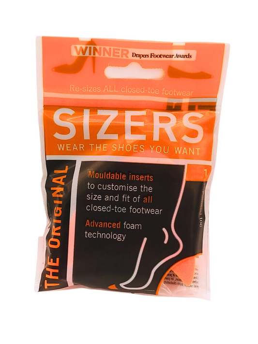 Pointed Shoe Sizing Inserts (1 Sizers (Orange))