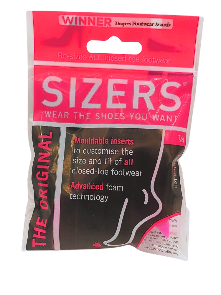Pointed Shoe Sizing Inserts (1/4 Sizers (Pink))