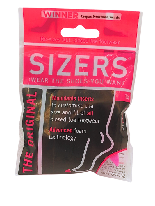 Pointed Shoe Sizing Inserts (1/4 Sizers (Pink))
